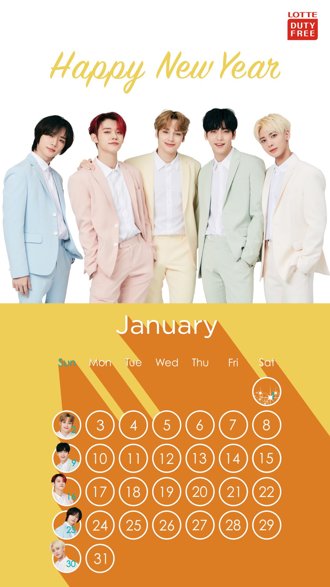 TXT x Lotte Duty Free Magazine Behind Cut