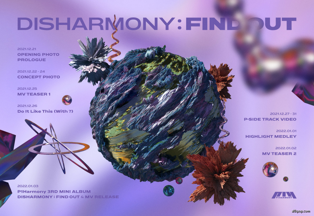P1HARMONY 'DISHARMONY : FIND OUT' schedule