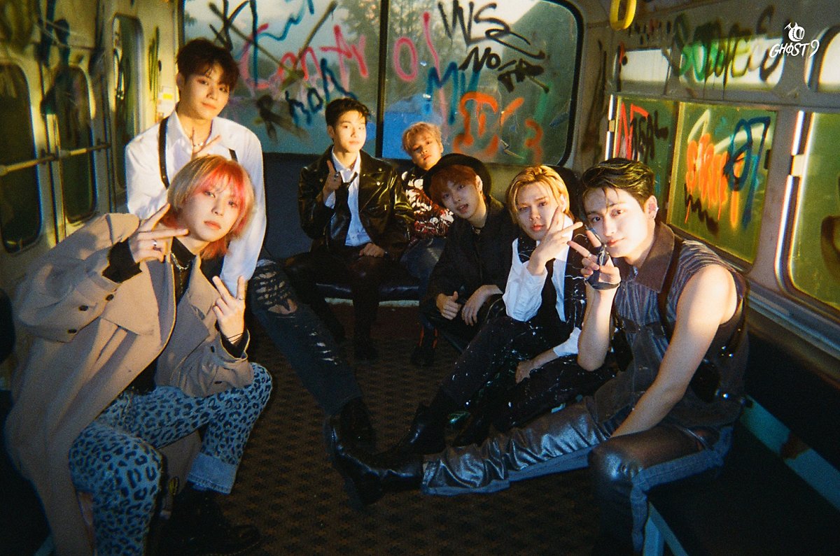 GHOST9 'NOW : Who are we facing?' behind photos