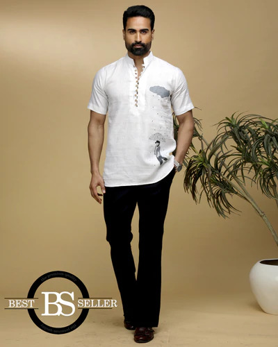 designer white kurta