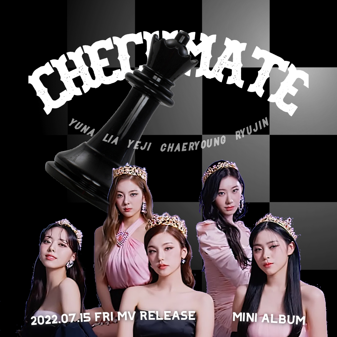 ITZY has released a new album cover for 'CHECKMATE,' after fans