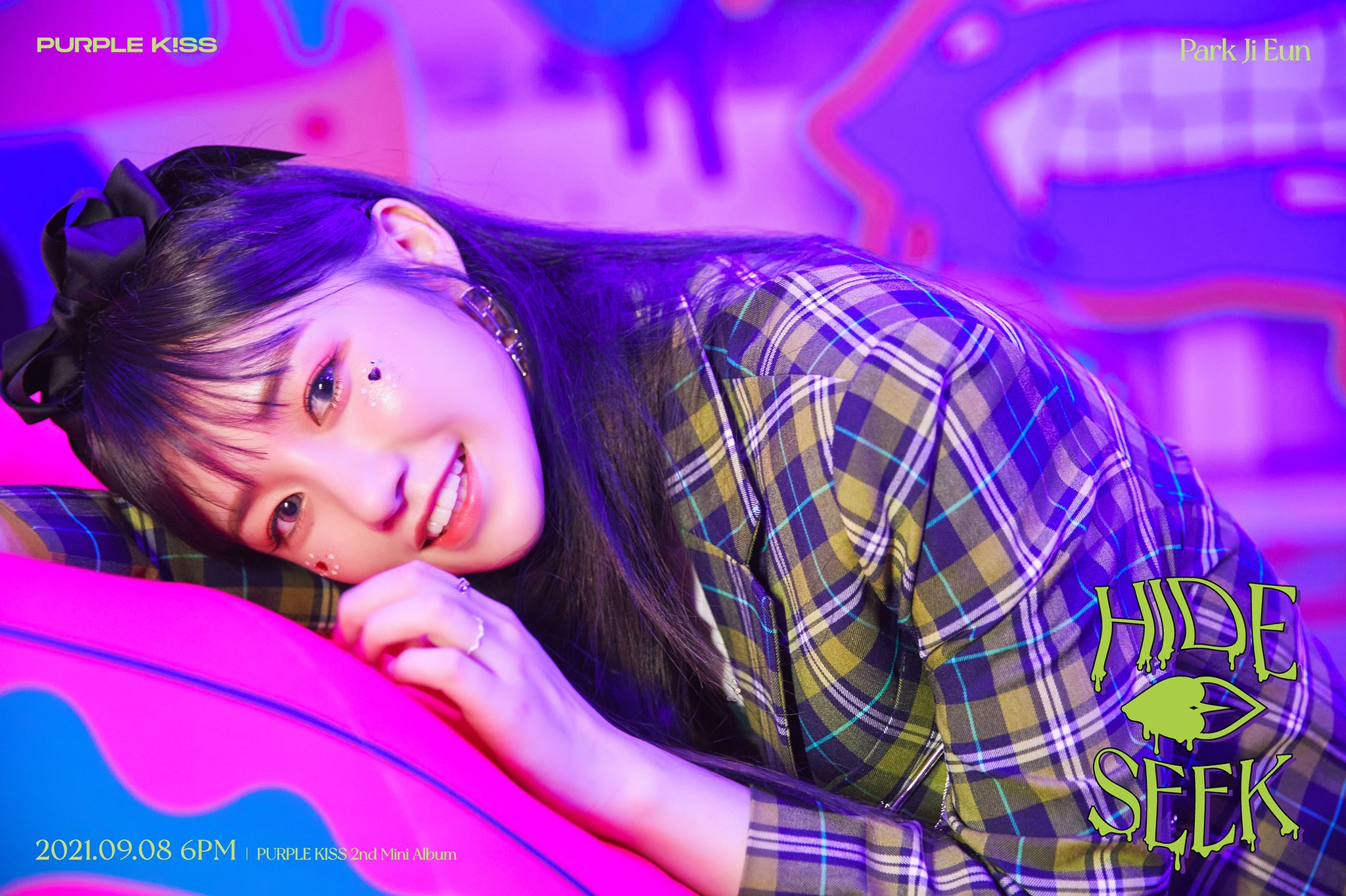 PURPLE KISS concept photos of Swan, Ireh, and Park Ji Eun for upcoming album ‘HIDE & SEEK’