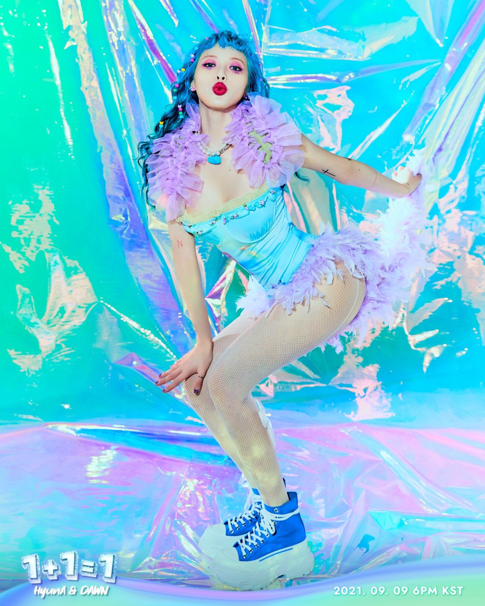 HyunA's individual '1+1=1' teaser images
