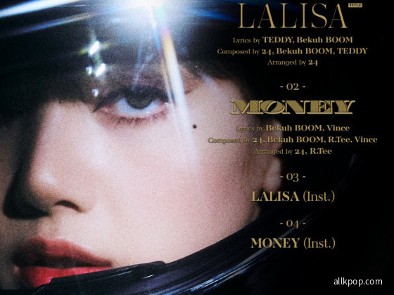 BLACKPINK's Lisa's track poster for first solo single album 'LALISA'