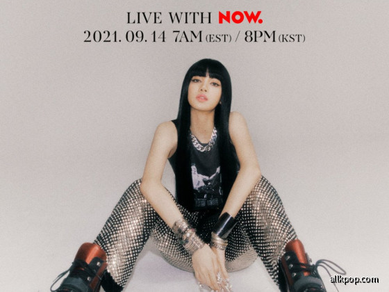 BLACKPINK's Lisa poster for upcoming livestream with 'NOW'