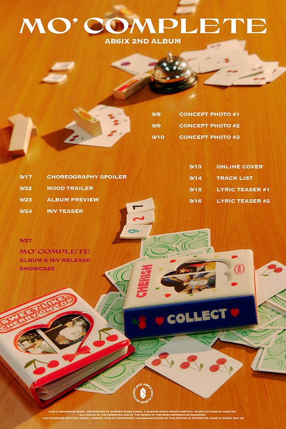 AB6IX 'MO' COMPLETE' comeback schedule