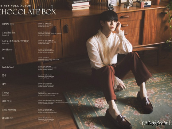 Highlight's Yoseob - tracklist for first full-album 'Chocolate Box'