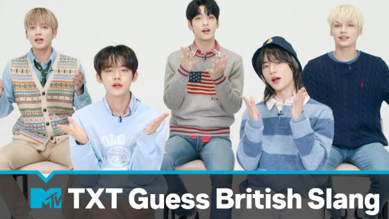 TOMORROW X TOGETHER Guess British Slang | Slanguage | MTV Music