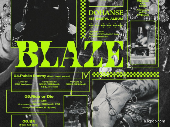 VICTON's Hanse - official tracklist for 1st solo album 'BLAZE'