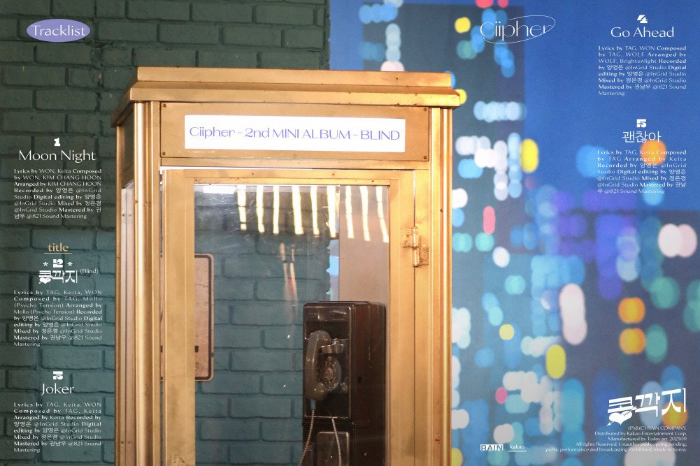Tracklist for rookie boy group Ciipher's comeback mini album 'Blind'