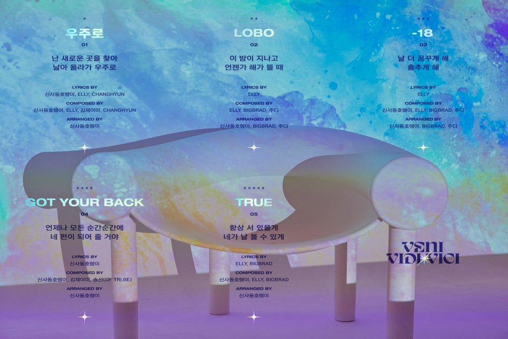 TRI.BE - track list for 'VENI VIDI VICI'