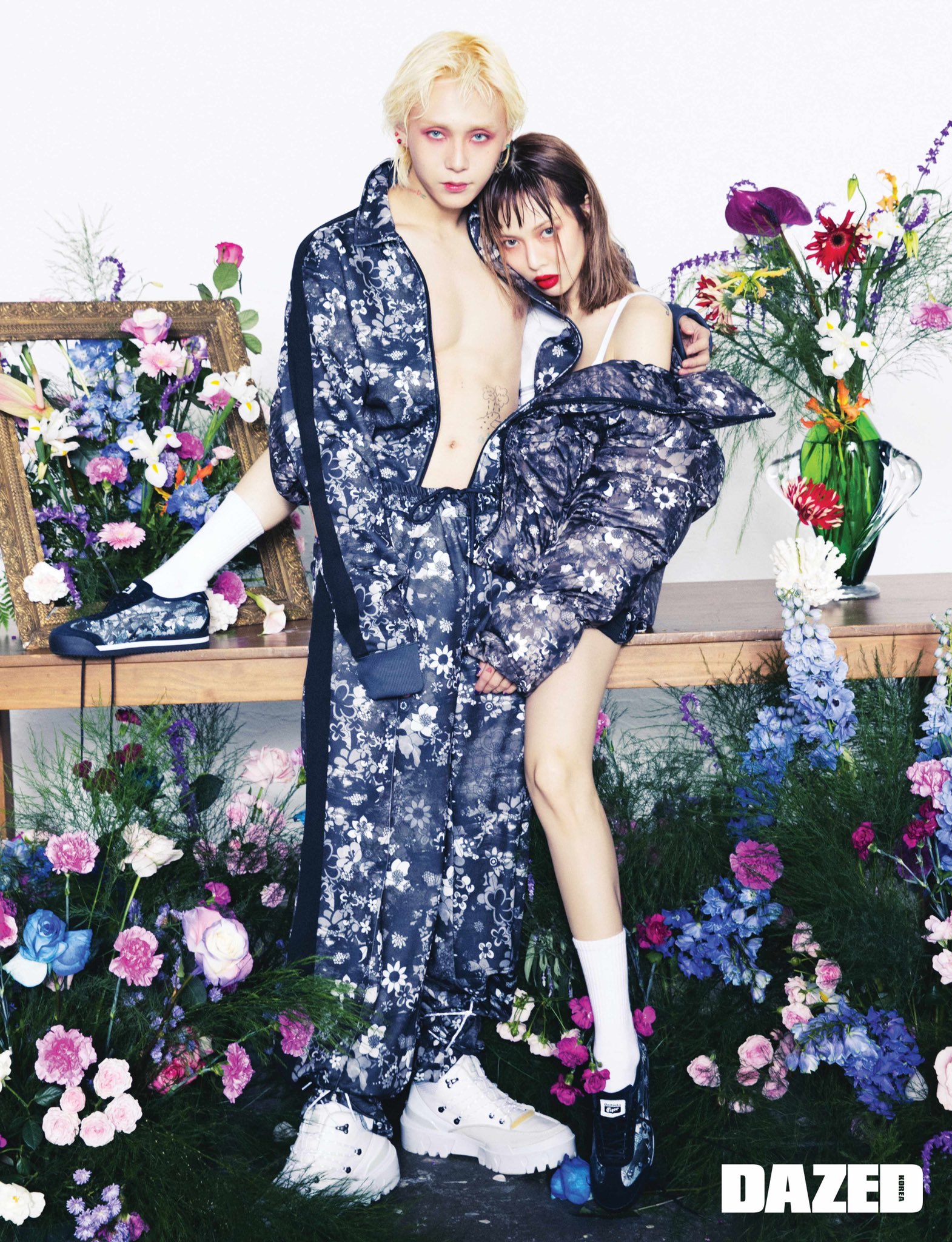 HyunA and Dawn Dazed Korea photoshoot