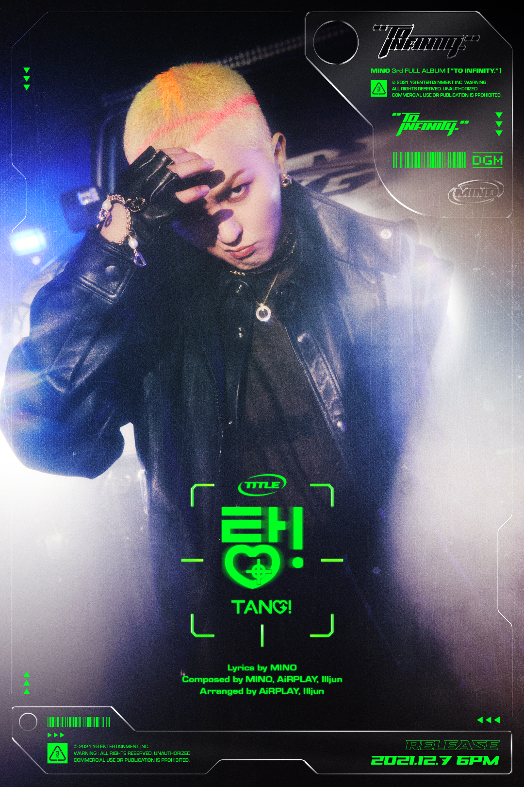 Mino 'TO INFINITY' (TANG!♡)' TITLE POSTER