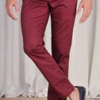 plain maroon trousers for men